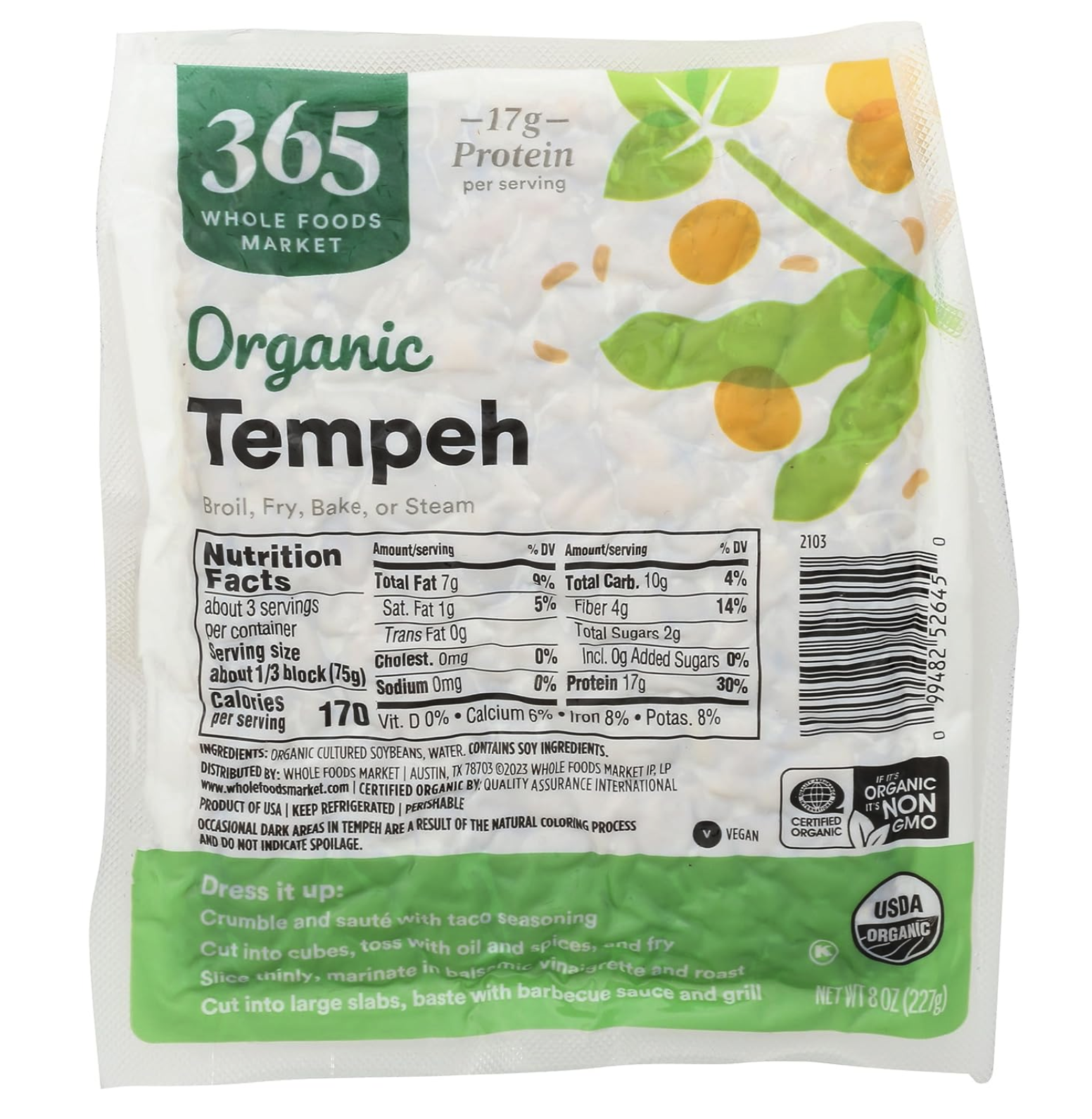 365 Organic Tempeh