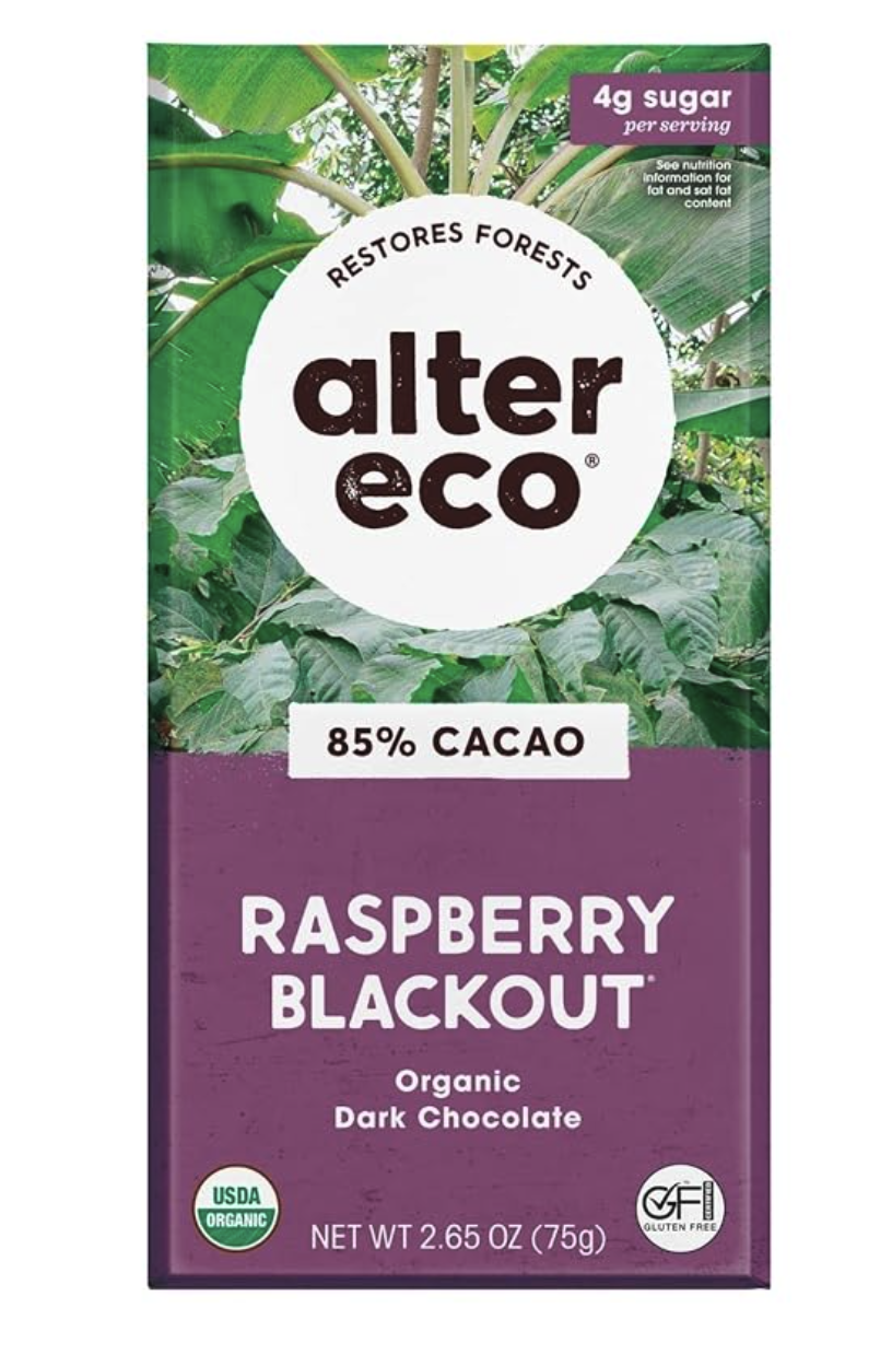 Alter Eco Raspberry Blackout Chocolate Bar
