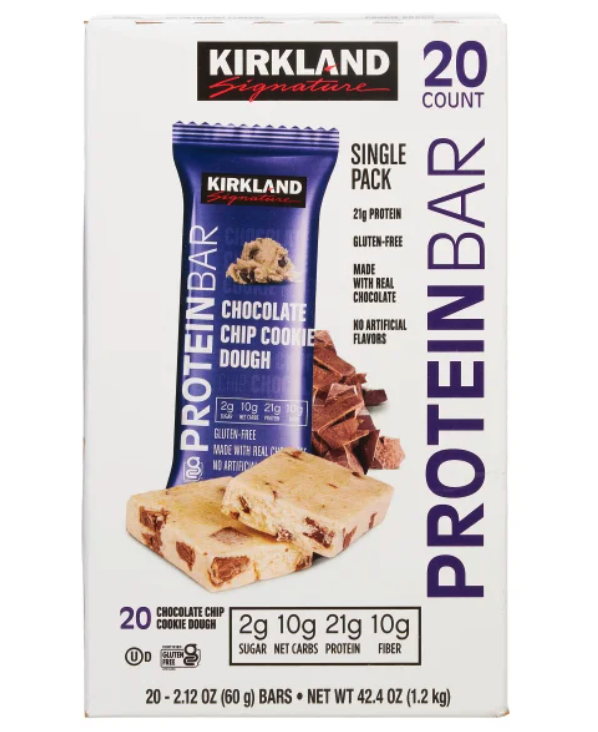 Kirkland Signature Protein Bars Chocolate Chip Cookie Dough