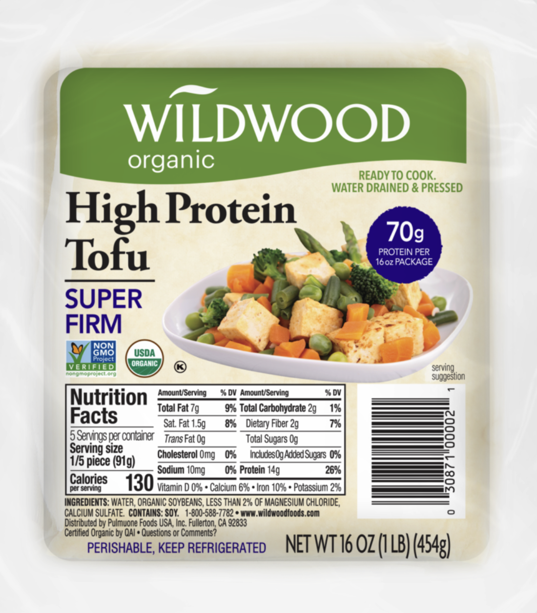 Wildwood Organic High Protein Tofu